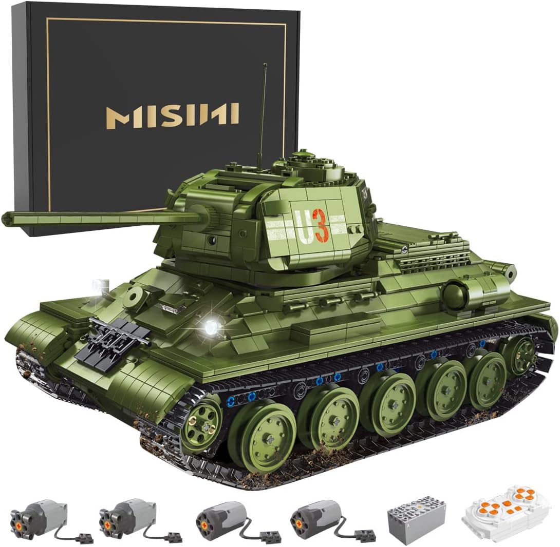Buy MISINI TGL T4014 T34 Tank Building Block Kit,WW2 Military Main