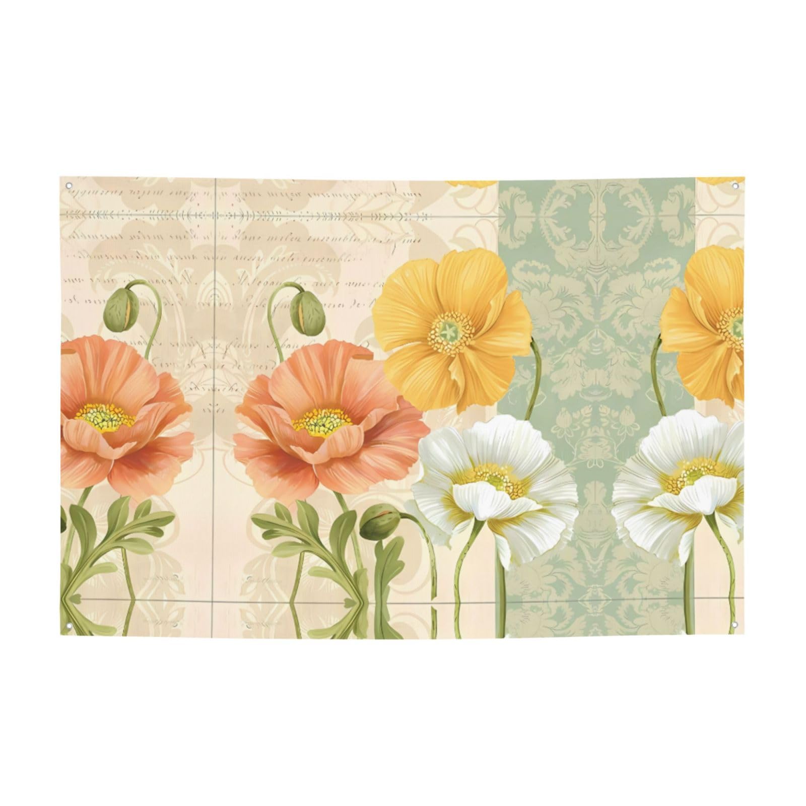 Drapeaux coquelicots pastel deco pour harmoniser votre maison