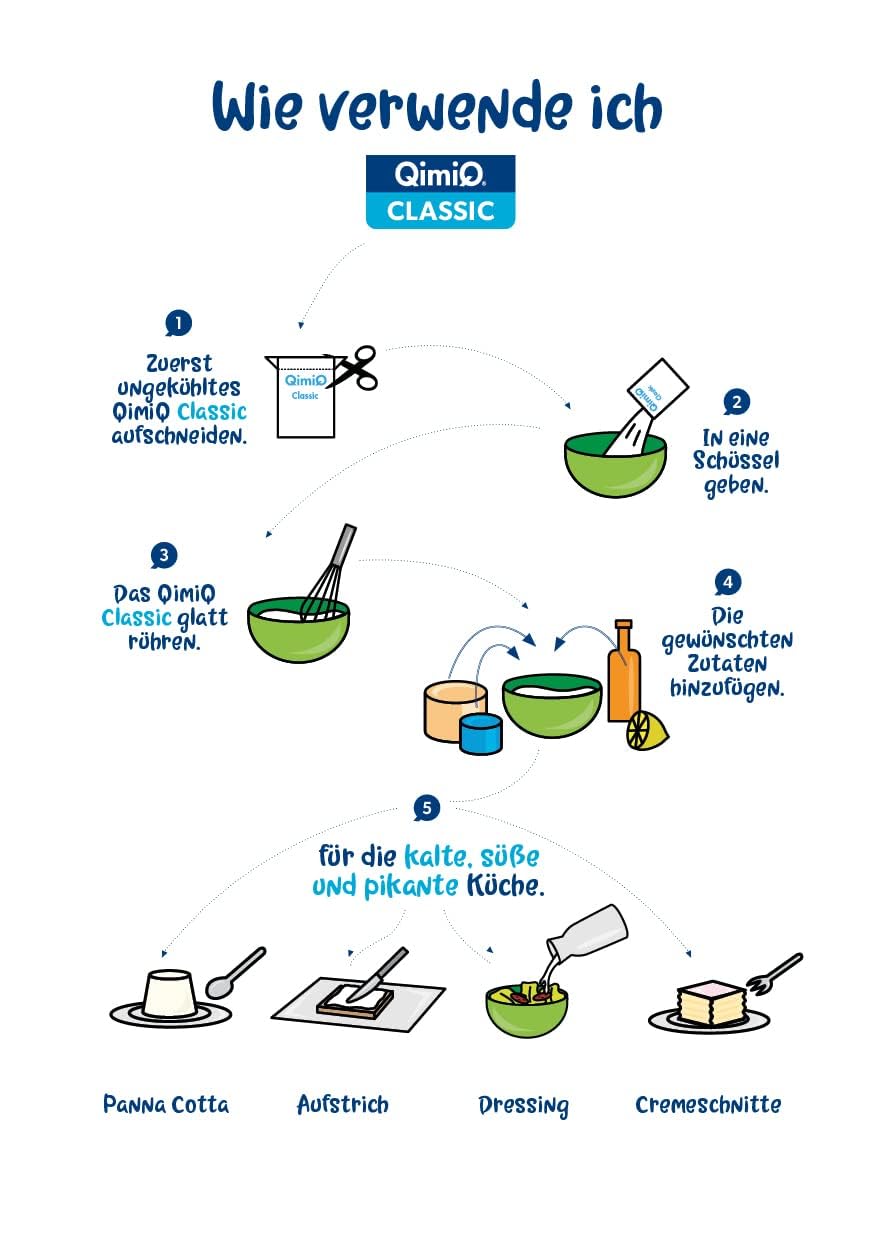 QimiQ Classic natürliches Sahneprodukt Natur 3x250g