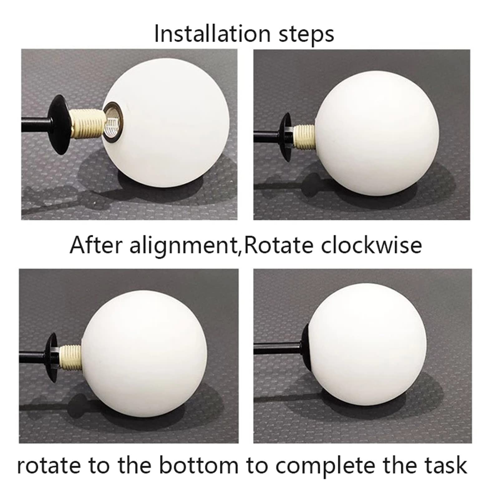 Sharplace Glass Lamp Shade Lighting Fitting G9 Replacement Dresser Light Fixture Cover Lampshade for College Bathroom Home Library Office - Image 3