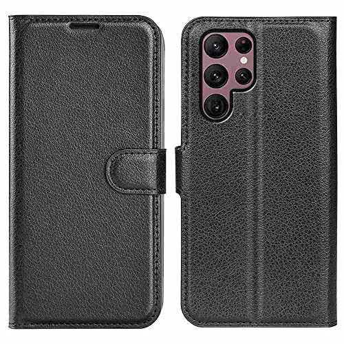 Étui pour Samsung Galaxy S23 5G en cuir avec porte-cartes et rabat de protection