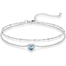 KeyStyle 14K / 8.5+2 , 03.Synthetic Aquamarine-Heart,