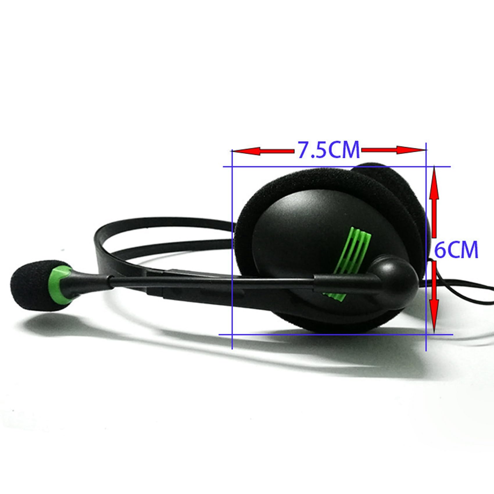 20X Cuffie per Computer con Cuffie Audio da 3,5 mm con Microfono A Braccio A 270 Gradi Adatto per Computer Desktop