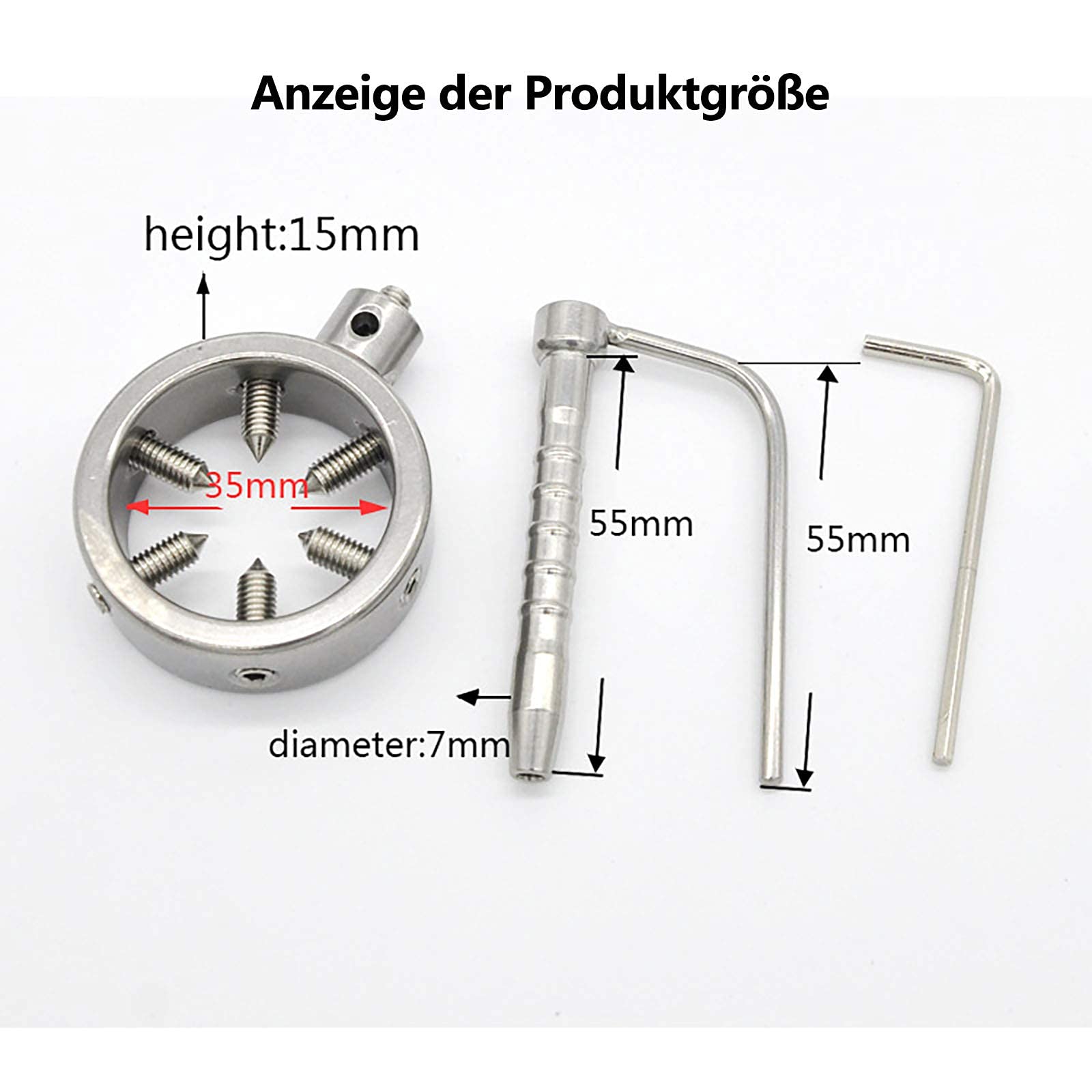 Edelstahl Spermastopper,Harnröhren Dilator Sex Spielzeug FüR MäNner,HarnröHren Plug Cock Ringe,Prinzenzepter Penis Plug Harnröhre Stimulation Sexspielzeuge