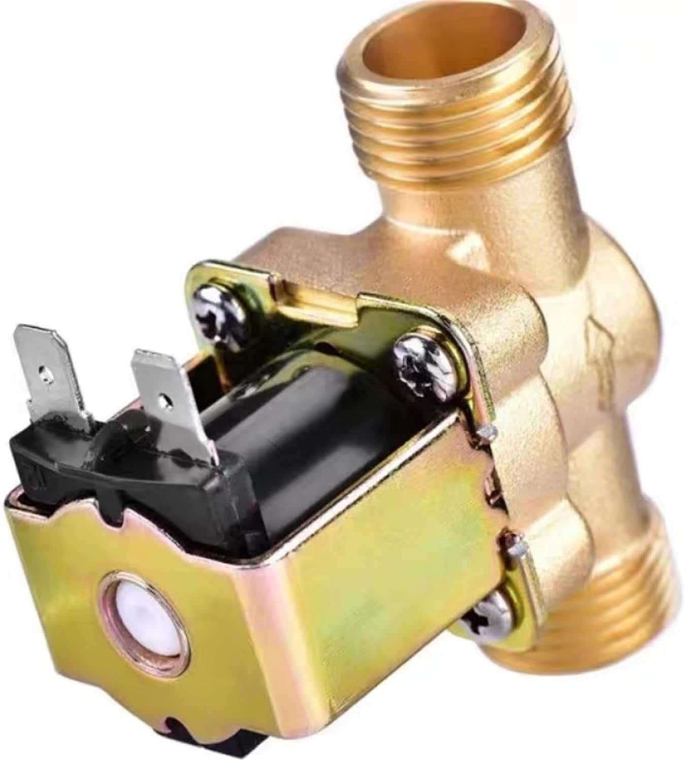 G1/2'' Brass electric solenoid valve N/C 12v 24v 220v G3/4'' Water Air Inlet Flow Switch for solar water heater valve(AC 220v,3/4")