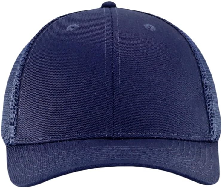 Mens Mesh Snapback Hat Fits One Size & XXL | Structured Adjustable Trucker Hats | Sturdy Outdoor Blank Baseball Cap - Image 2