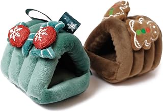 Cozy Hamster Bed - 2 Pack Mini House for Small Animal Pets, Soft and Comfortable, Design for Hamsters,Sugar Gliders, Gerbils, and Mice - Machine Washable