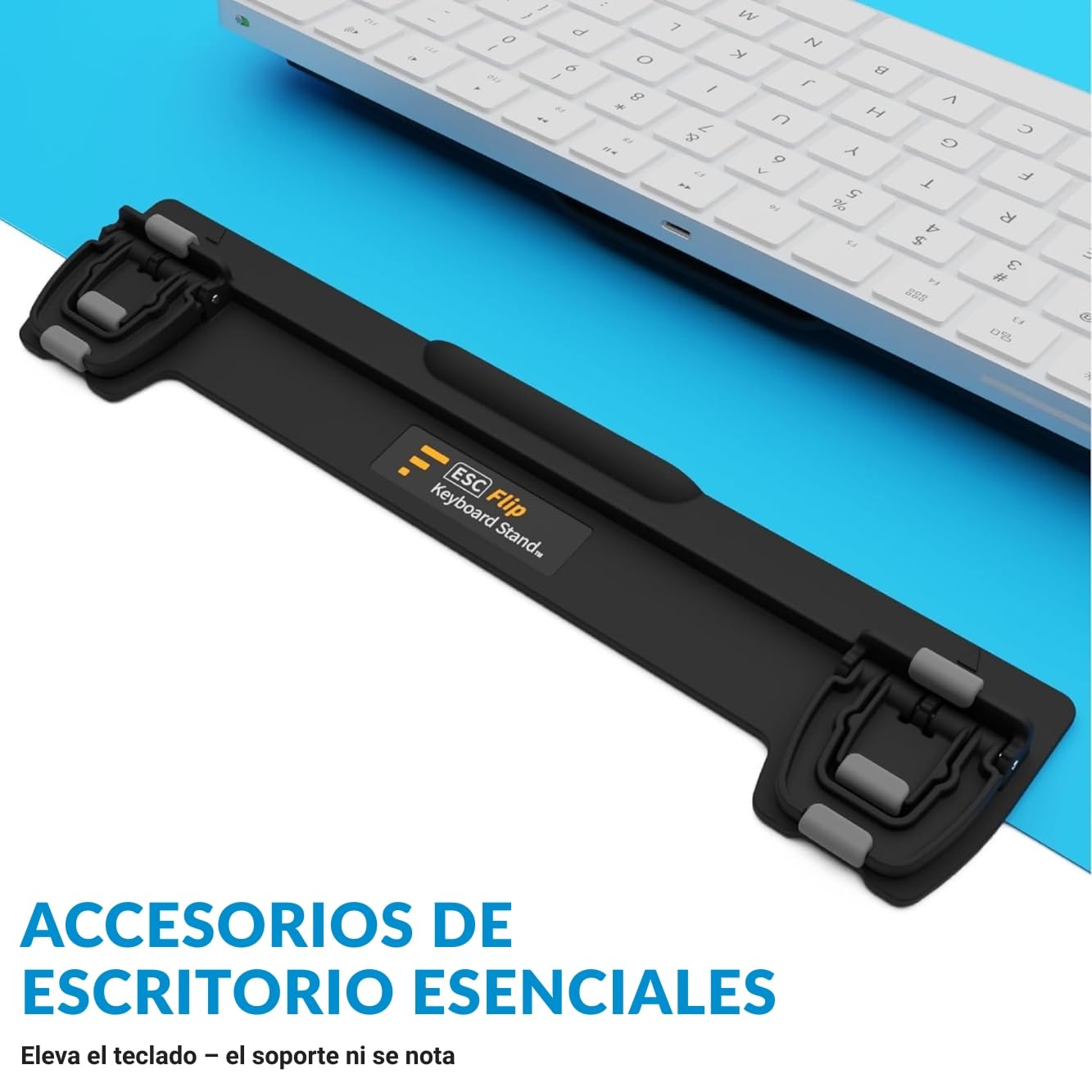 ESC Flip Soporte para Teclado de computadora, 3 Alturas Ajustables (Teclado no Incluido)