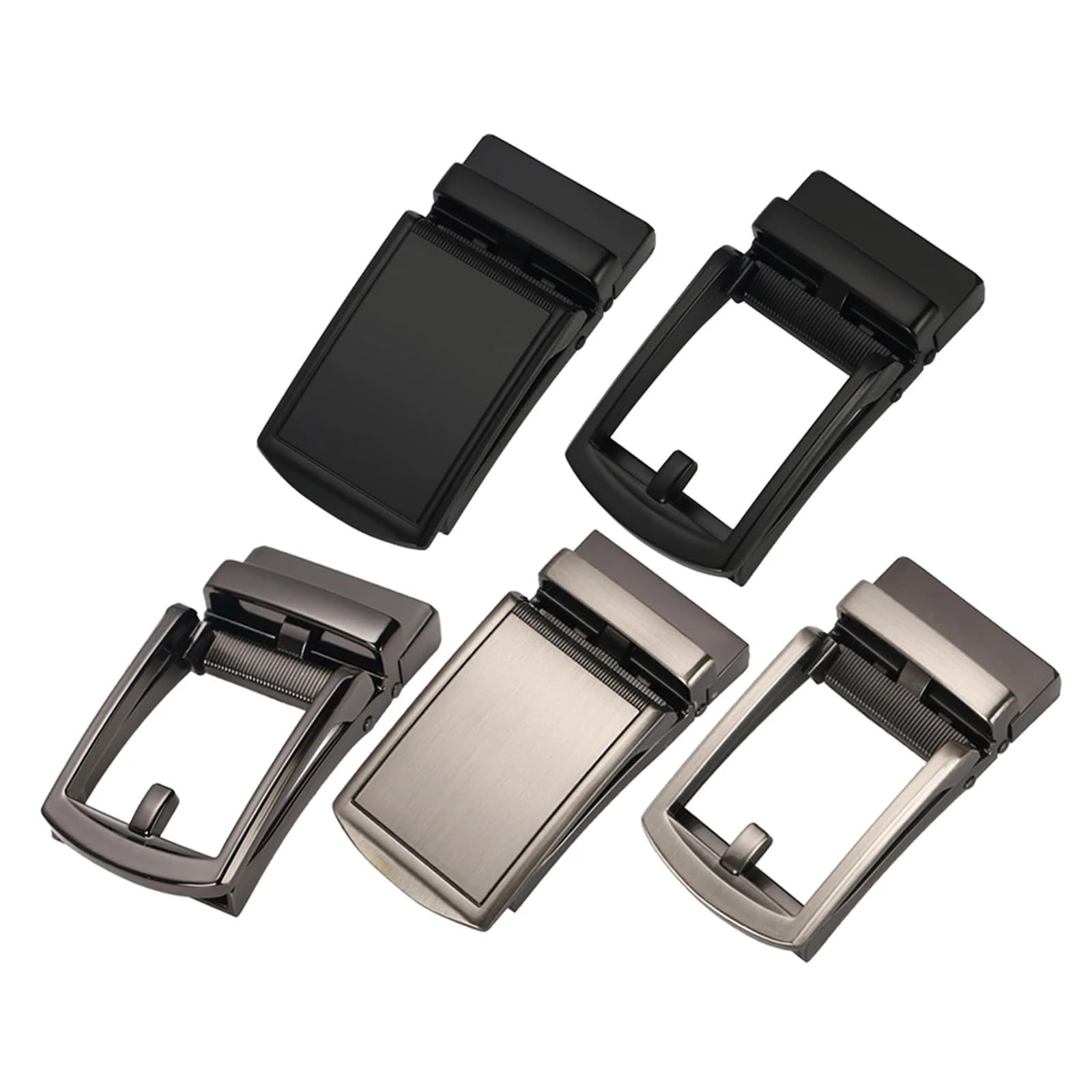 4 hebillas de cinturón trinquete 40 mm for correa deslizante, hebilla clic automática, reemplazo ajustable for hombres Para Cinturones