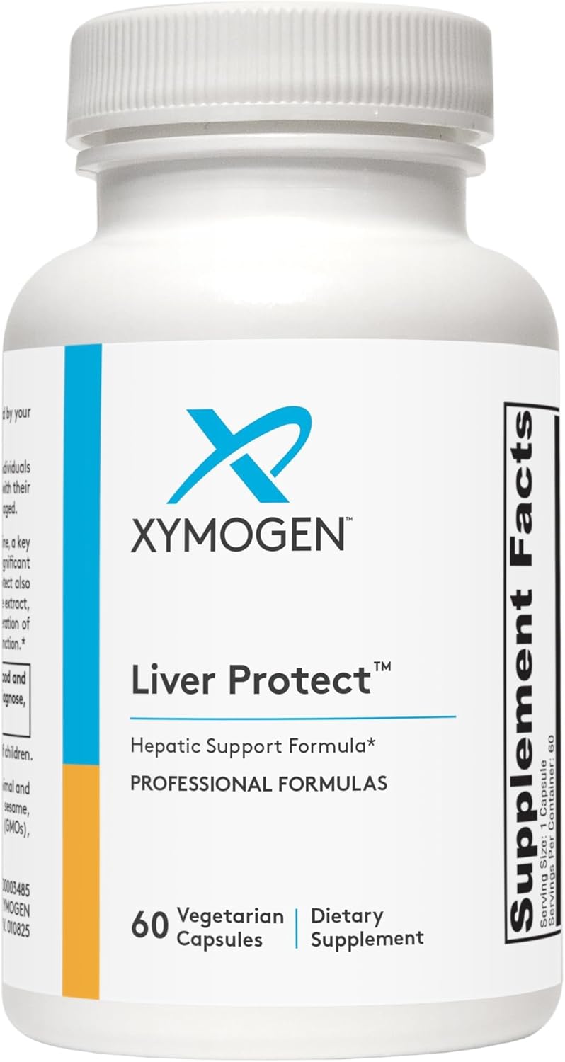 XYMOGEN Liver Protect - Liver Health & Antioxidant Support Supplement* - Milk Thistle, Alpha-Lipoic Acid, NAC & Selenium - Gluten-Free & Vegetarian - 60 Capsules