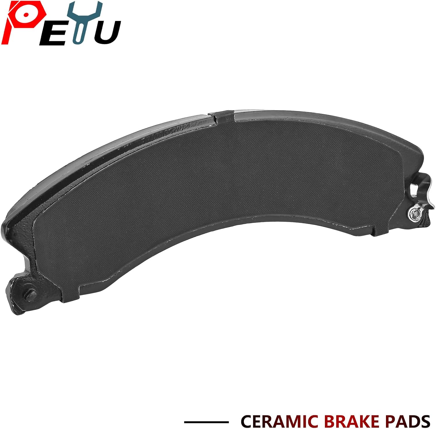 Front Rear Ceramic Brake Pads for 2011-2019 Chevy Silverado 2500 HD/Silverado 3500 HD, for 2016-2018 Suburban 3500 HD, for 2011-2019 GMC Sierra 2500 HD, for 2011-2019 Sierra 3500 HD D1411 D1411
