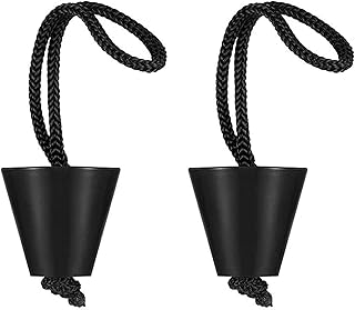 YINLER 2PCS Silicone Kayak Scupper Plug Kit,Canoe Drain Holes Stopper Bung,Kayak Hardware for Sit on Top with Pull String Kayak Canoe Drain Pool Holes Stopper for Drain Bungs