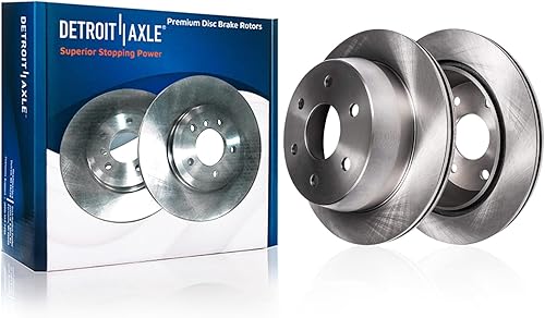 Miniatura 9 de Detroit Axle - Rotores de freno trasero para Nissan Maxima 350Z 370Z Infiniti G35 G25 G37 EX35 M35 M45 QX50 EX37 Q40 Reemplazo de frenos de disco