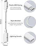 Lightning to USB C Adapter (2 Pack), Fast Charging & Data Transfer, USB C to Lightning Adapter Converter for iPhone 17/16/15 Series, i-Pad Pro/Air, Not for Headphone/Audio/OTG