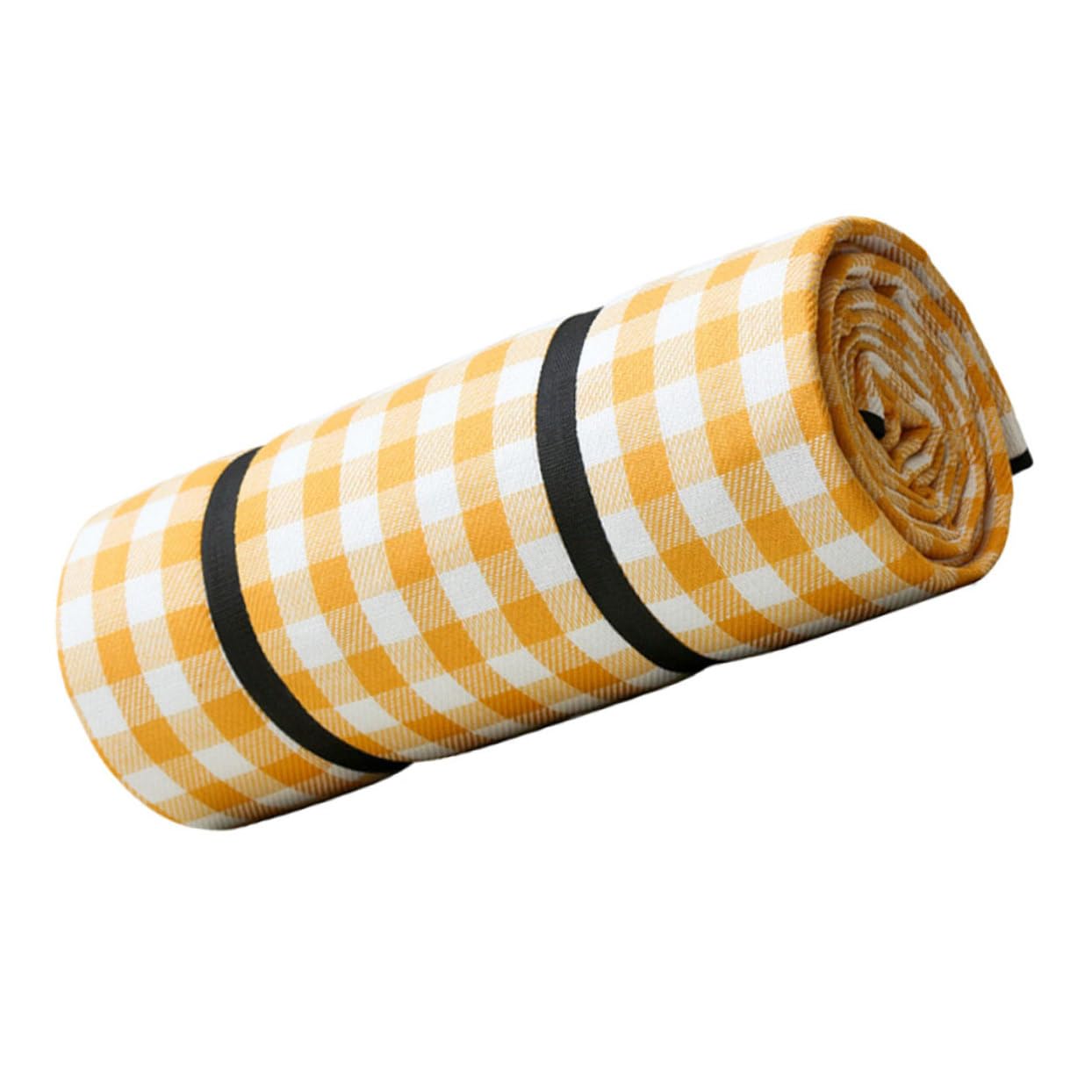 POPETPOP Tapis de Plage Léger et Épais en Fibre de Polyacrylique Imperméable Jaune pour Randonnée et Camping en Plein Air