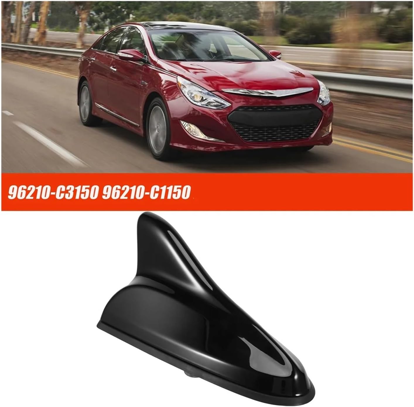 Car Shark Fin Antenna 96210-C3150 96210-C1150 Compatible for Hyundai Sonata 2015-2019 Roof Shark Antenna Assembly 96210C3150 (Black)