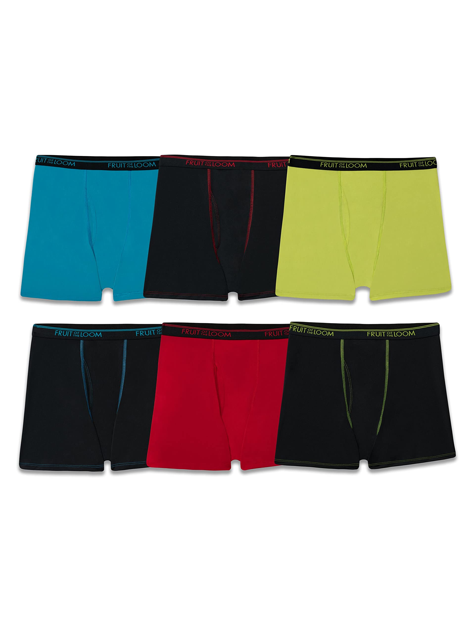 Fruit of the Loom Boys' 360 Stretch Boxer Briefs