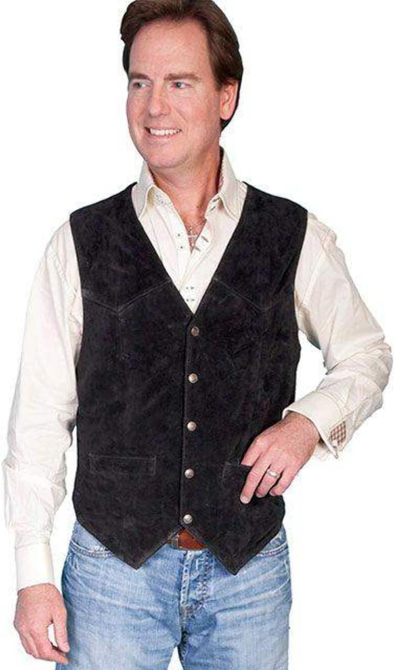 Saddle Tan Soft Touch Lambskin Western All Leather Vest 507
