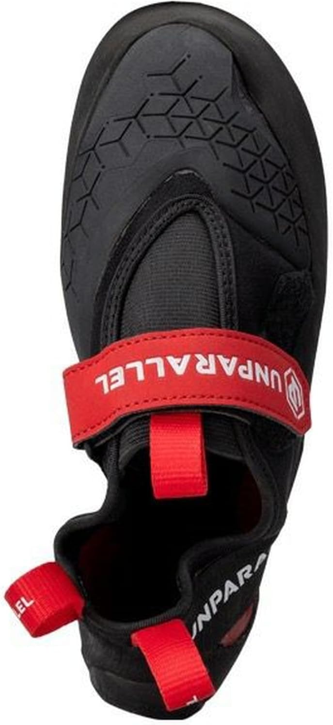 Unparallel Flagship Pro 9.5 Black/Red Climbing Shoes - Unleash Your Potential!