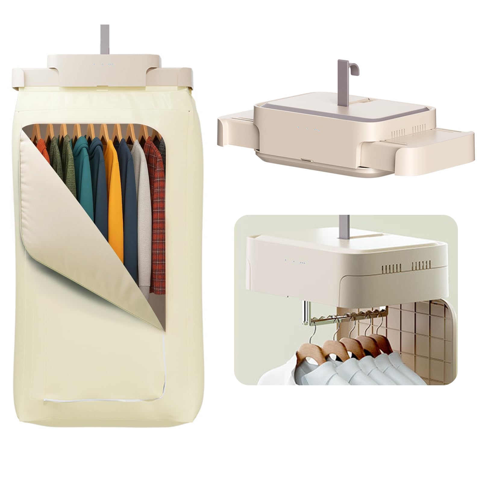 Asciugatrice Portatile, Mini Asciugatrice con Sterilizzazione a Raggi Ultravioletti, Asciugatric Elettrica con Timer per Viaggi, Appartamenti e Dormitori