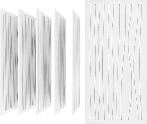 UMIACOUSTICS 6 paneles acústicos de pared, 47.2 x 23.6 pulgadas, ignífugos, absorbentes de sonido, paneles decorativos a prueba de sonido, en forma