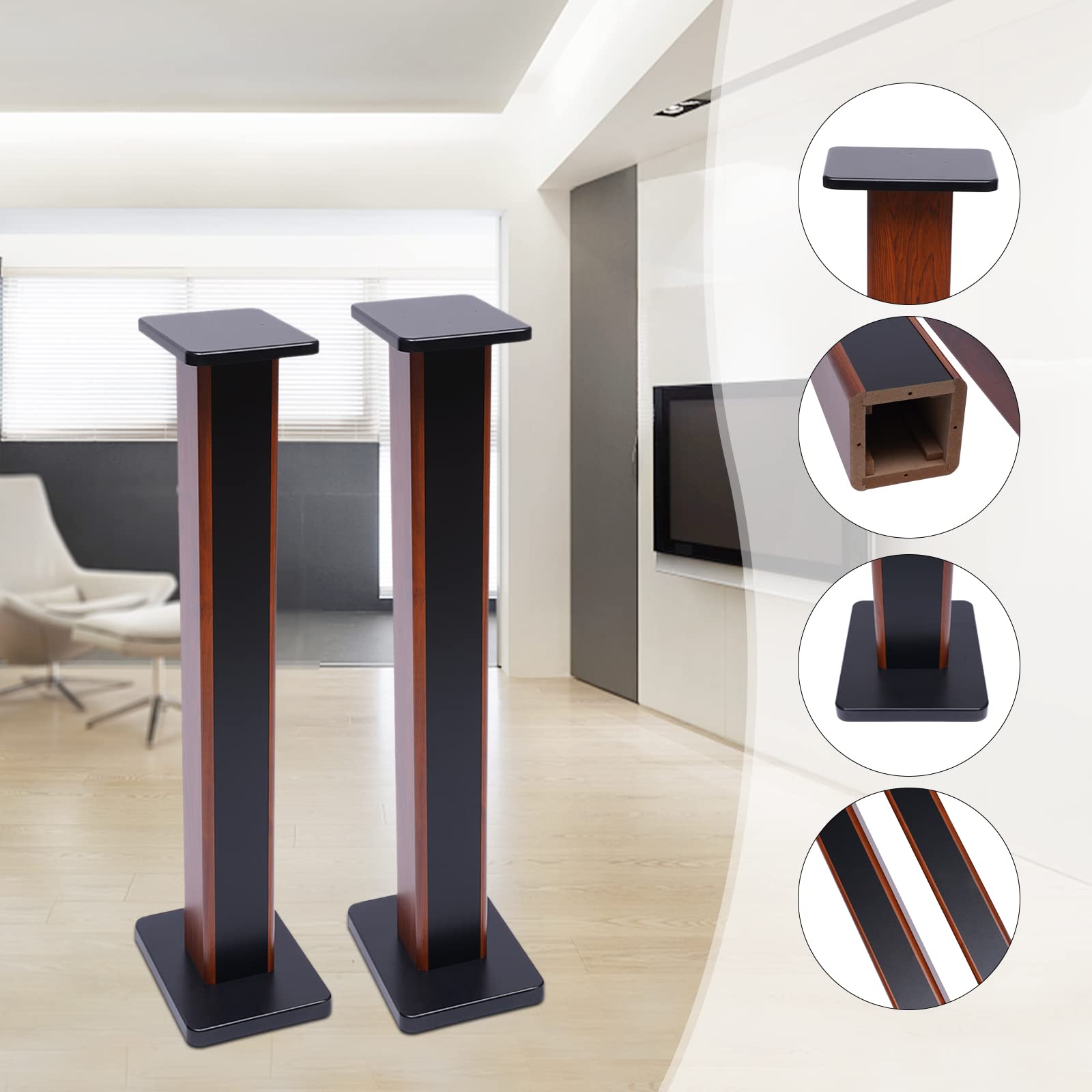 Amazon | 36インチ厚スピーカーブックシェルフスタンド シアター