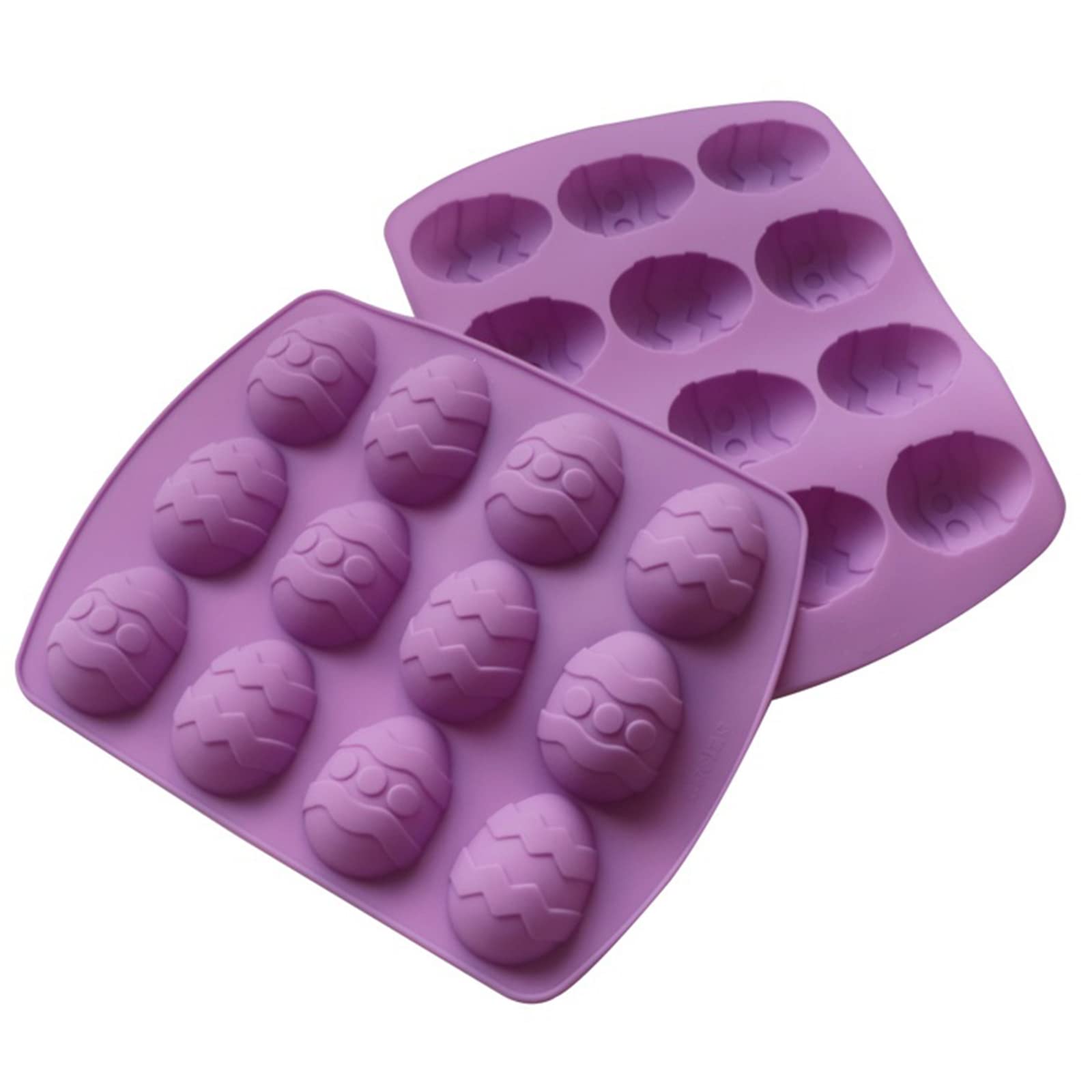 Moldes de Silicona, 12 cavidades moldes de Chocolate moldes de Fondant Molde de Caramelo en Forma de gelatina de Silicona Accesorios for Hornear