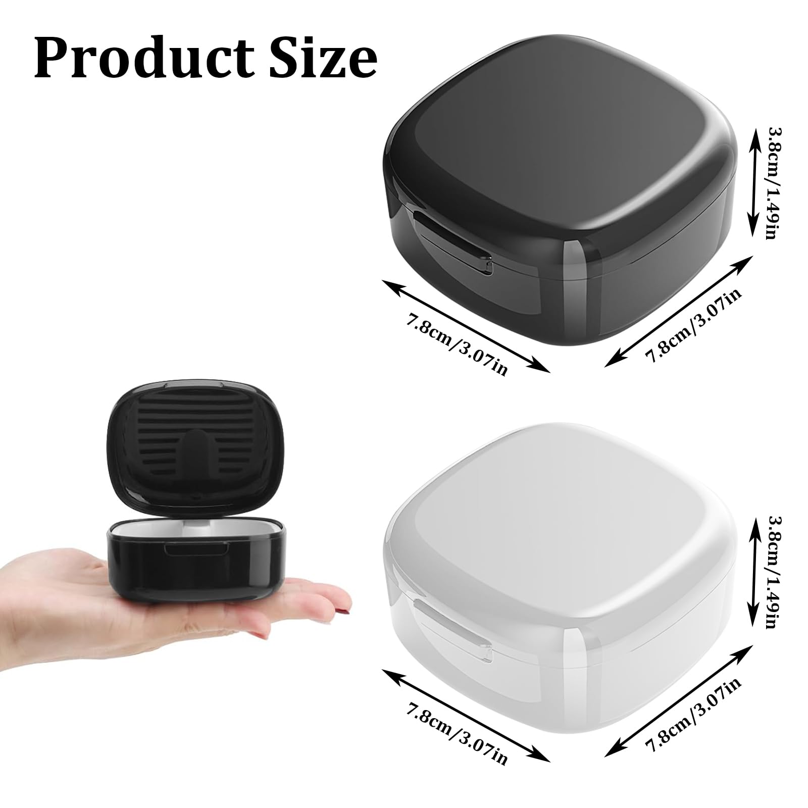 2 Pcs Etui Pour Appareil Dentaire Boîte De Rangement Pour Appareil Dentaire Avec Panier Portable Boite Appareil Dentaire Boîte Orthodontique Pour Appareil Dentaire Pour Ranger Les Prothèses Dentaires