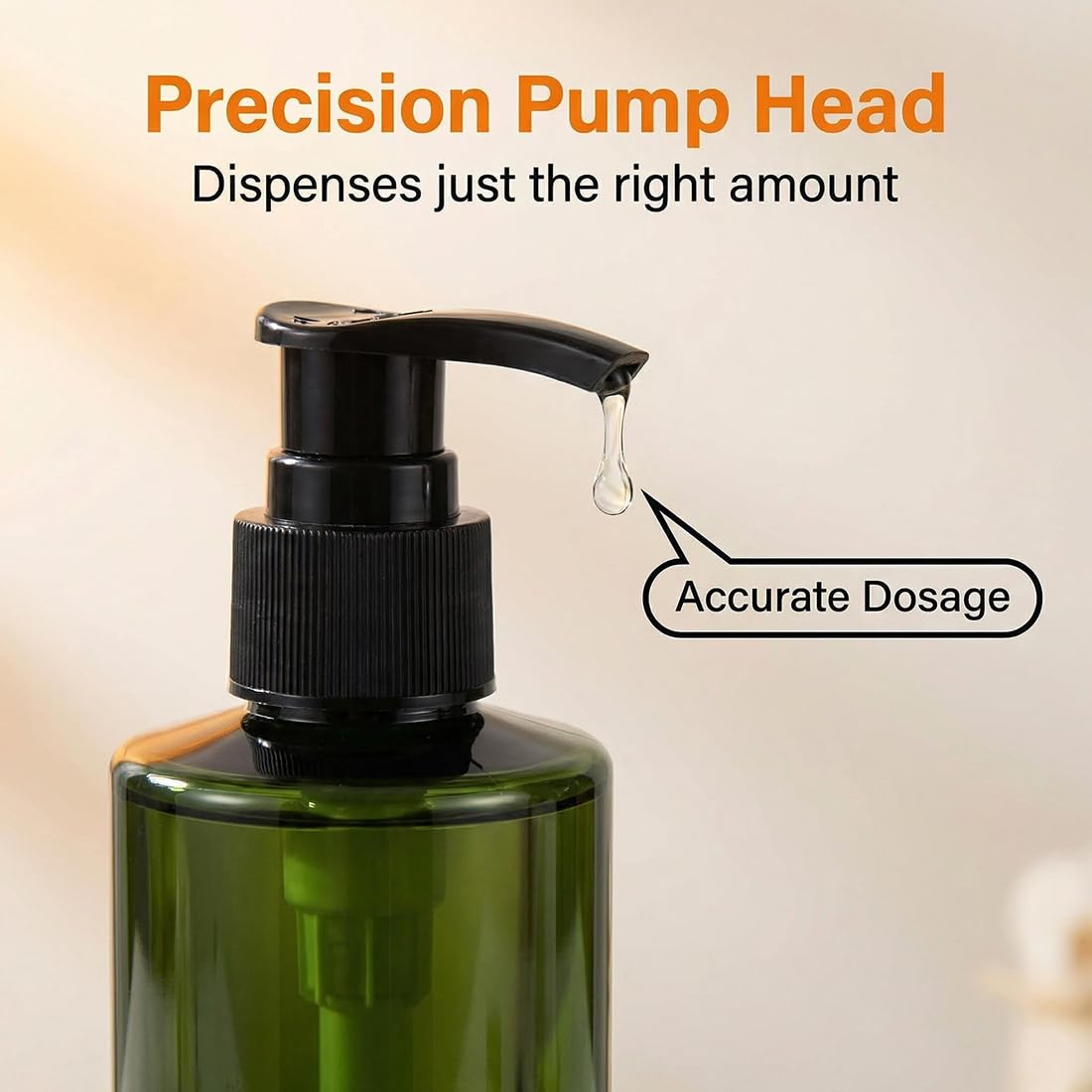2 bottiglie in plastica da 250 ml, ricaricabili, con pompa nera vuota, per cosmetici, cosmetici, shampoo, balsamo, gel doccia, dispenser per lozioni (verde)