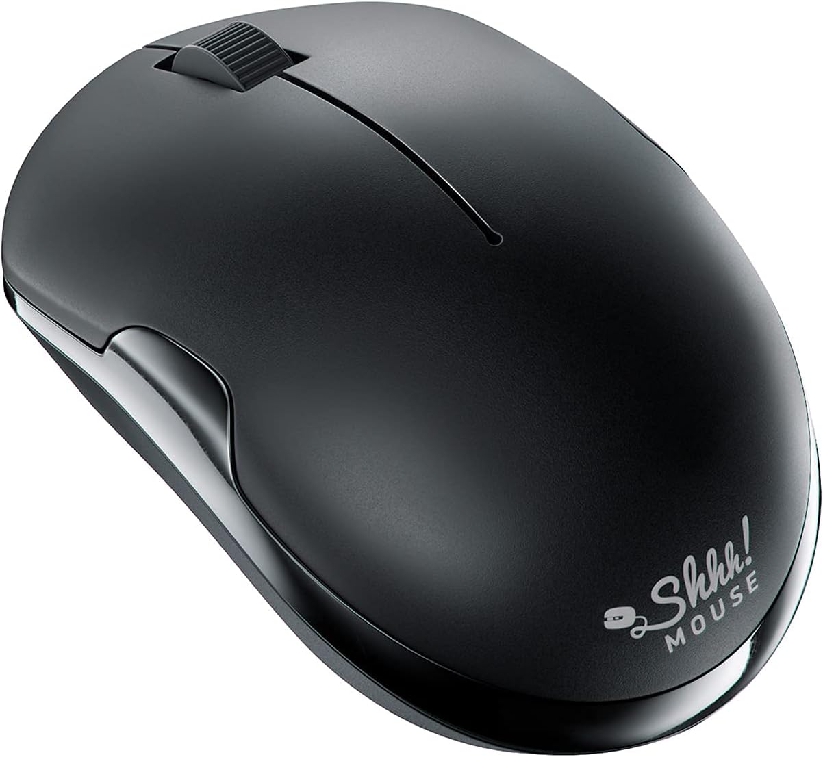 Wireless Silent Noiseless Clickless Mobile Optical Mouse with USB Receiver and Battery Included, Portable and Compact, for Notebook, PC, Laptop, Computer, MacBook (Black)