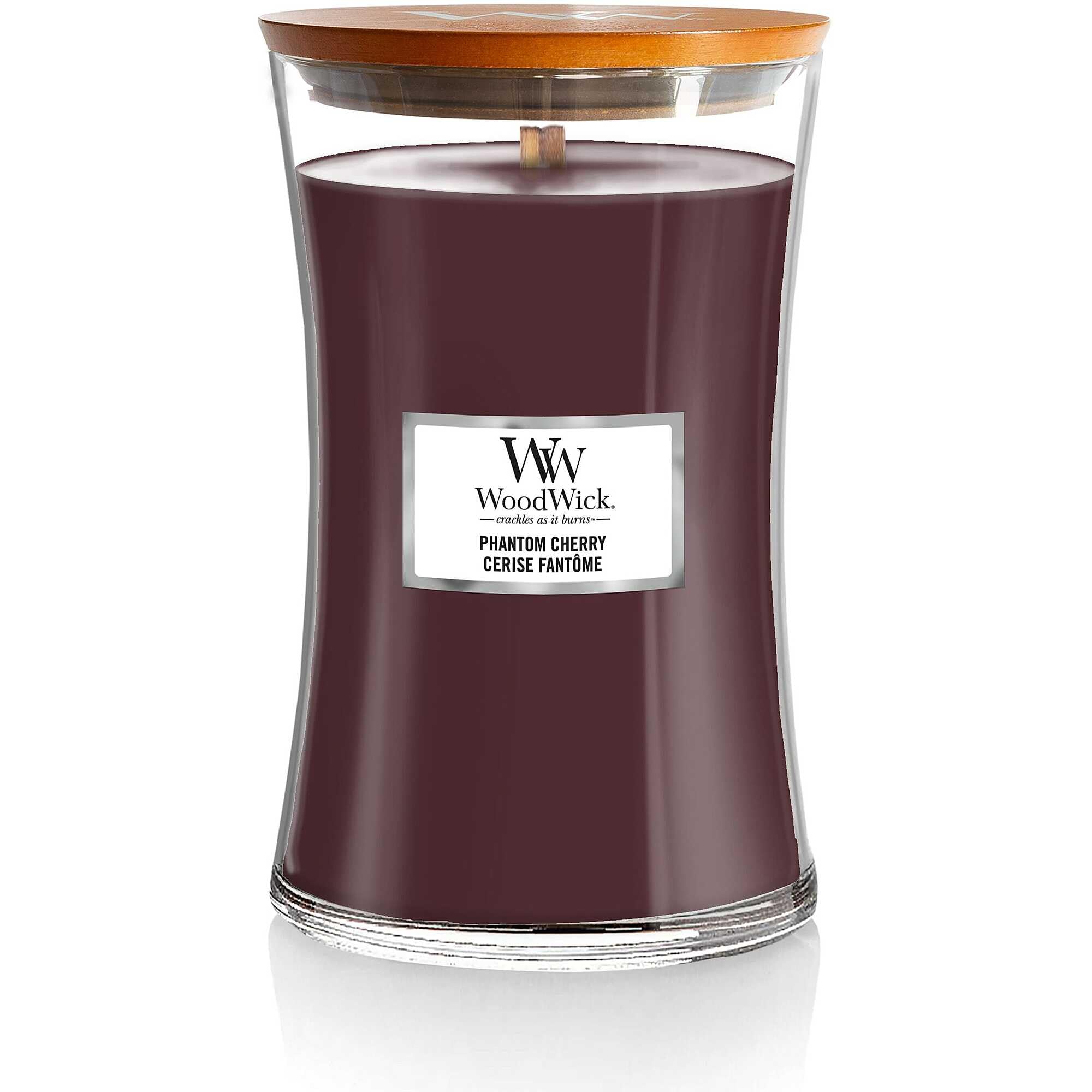 Candela A Clessidra Grande Phantom Cherry - Woodwick-image