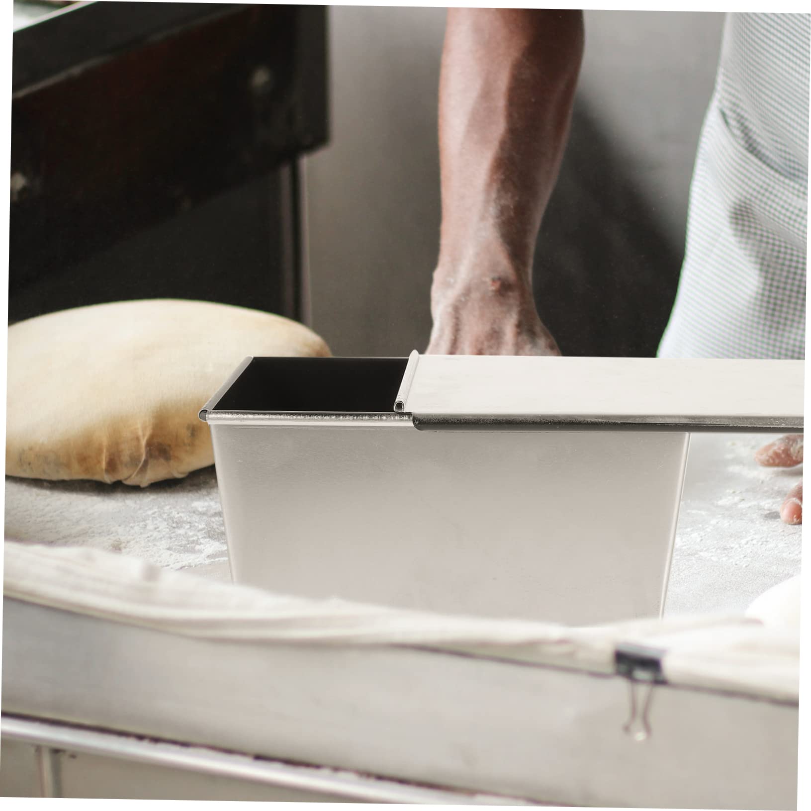 Moule à Métal Anti-adhésif Avec Couvercle Pan De Pratique Toast Pour Cuisine Et Boulangerie