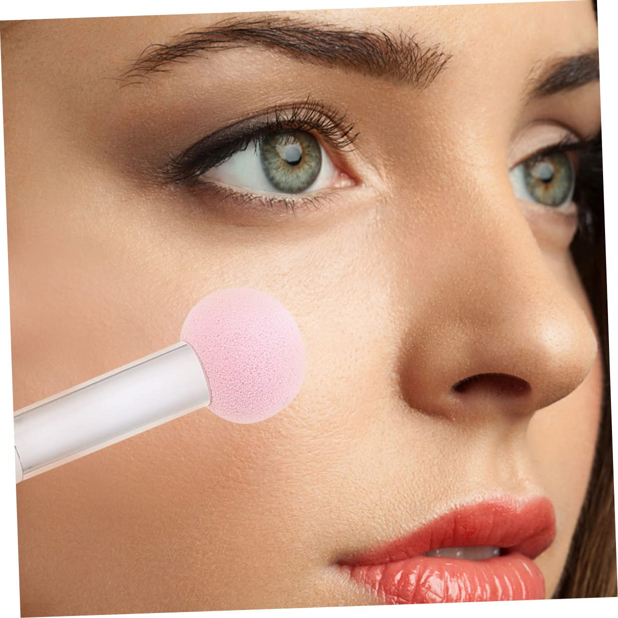 FRCOLOR 5 Set Di Strumenti Per Il Trucco Spugna Per Doppia Faccia Per Un'applicazione Liscia E Uniforme Spugna Per Il Trucco Di Bellezza 5 Pezzi*5