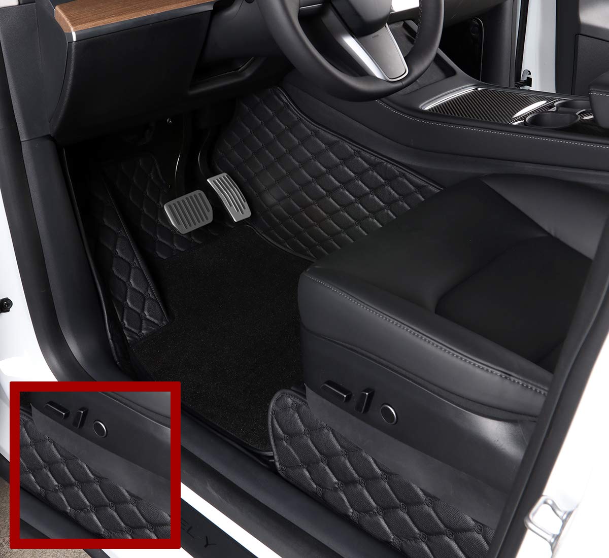 Buy Topfit for Tesla Model Y (5 Seats) Floor Mats AllWeather 2020 2021