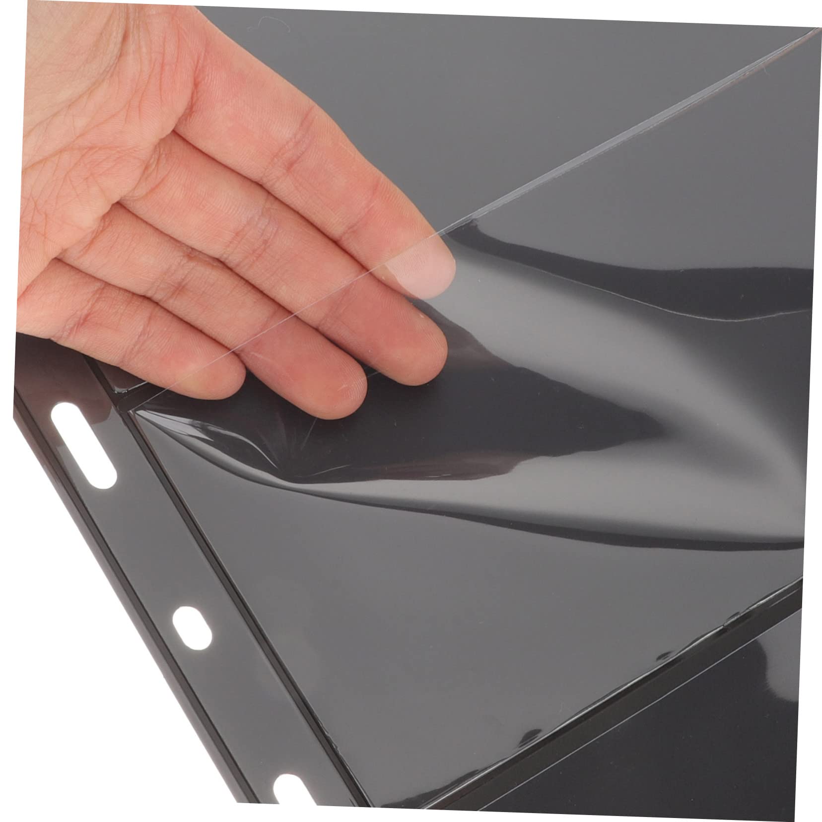 VILLCASE 20 fogli Album per Francobolli Trasparente PVC Doppia Faccia Raccoglitore Mobili per Francobolli Carte e Protezione Riutilizzabile e Leggera per Collezionisti