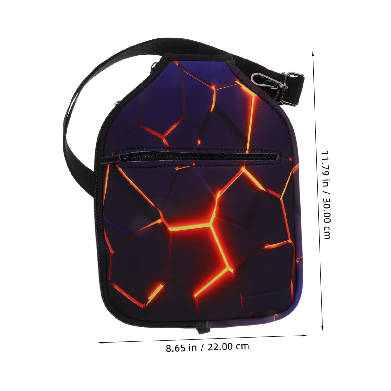 BESPORTBLE Ball Racket Case Zipper Paddle Cover Bag Hole Ball Paddle Holder Easy to Carry for Players