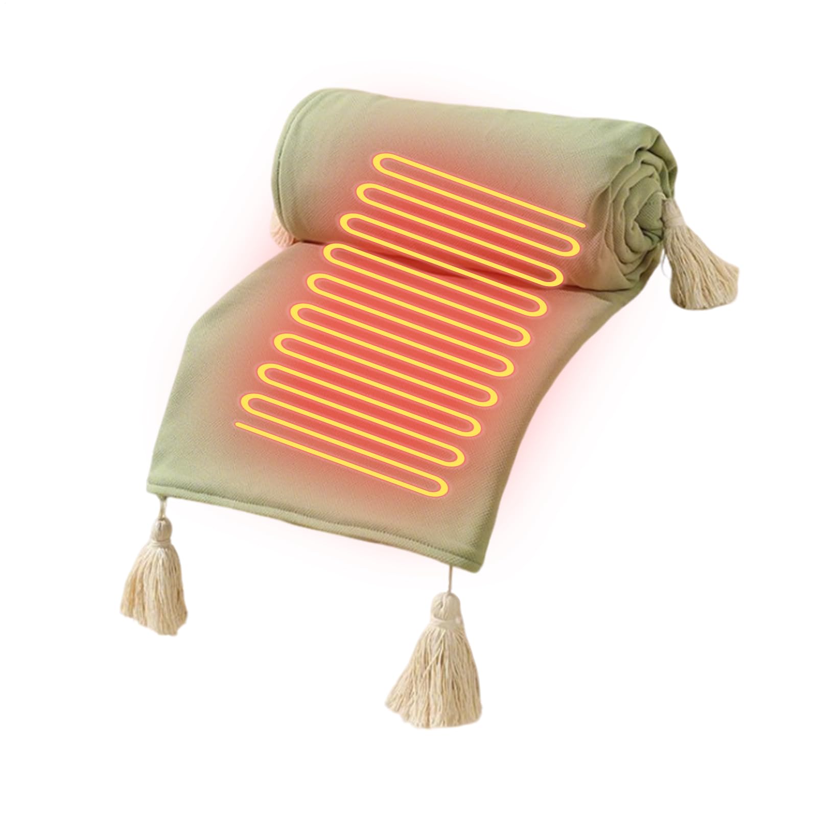 Couverture Chauffante Portable,Châle Électrique 3 Vitesses pour Corps