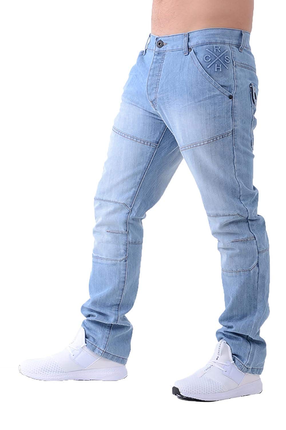 Crosshatch Men's Jeans Woodel Light Wash 40 Short