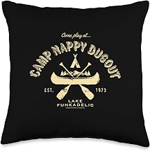 George Clinton Camp Nappy Dugout Lake Funkadelic Throw Pillow