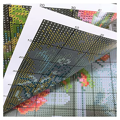 Borduurwerk Kruissteek Sneeuw Landschap Handwerksets Voor Full Kits White Canvas DIY Winter House Gift Home Decor 14CT… - Afbeelding 6