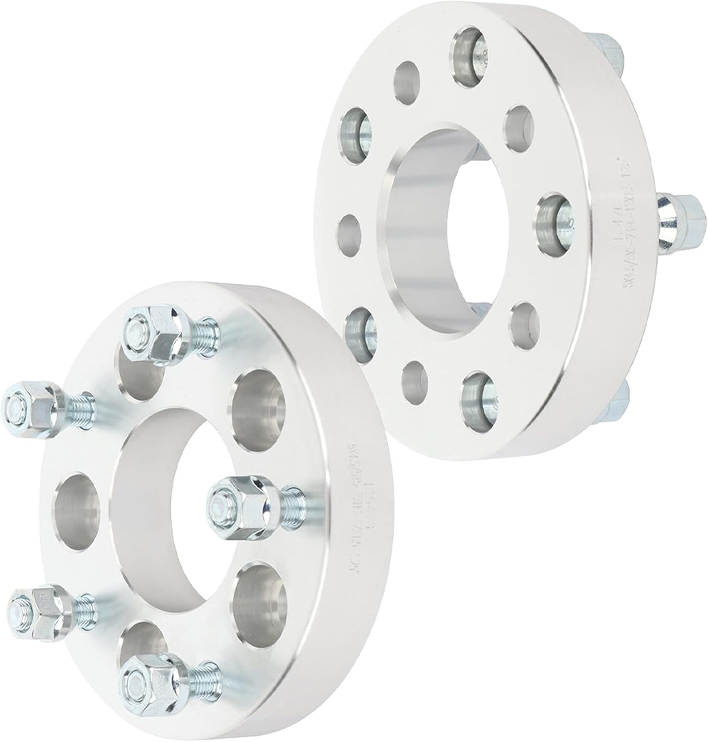 SCITOO 2 pcs 5LUG 1.25 inch Wheel Spacers 5x4.5 with 12x1.5 Studs 73CB Compatible with for Patriot 2007-2017 for RSX 2002-2006 for Genesis Coupe 2010-2016 Wheel spacers adapters
