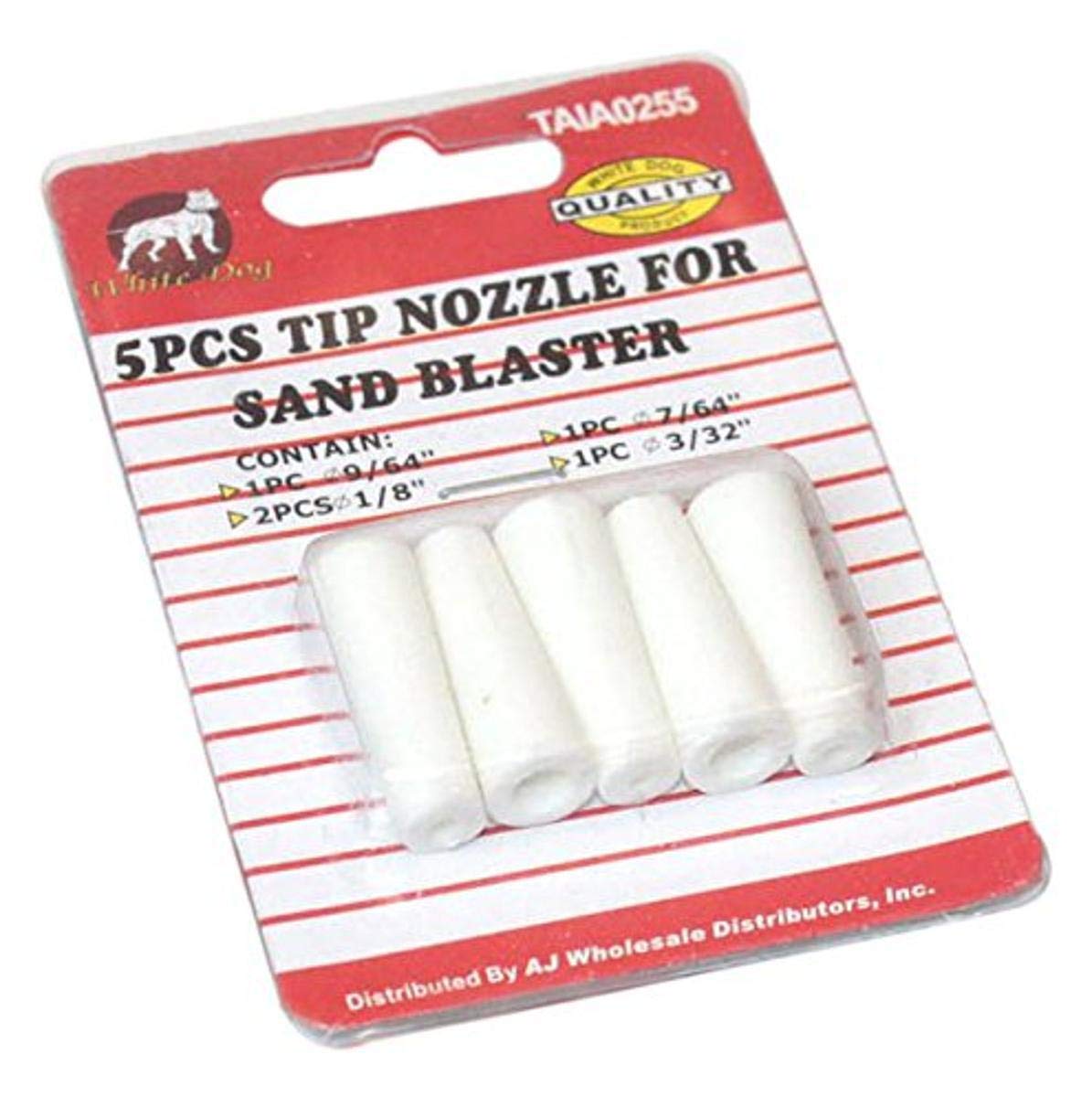 TAIA0255 Ceramic Sand Blasting Nozzles, 5 Piece