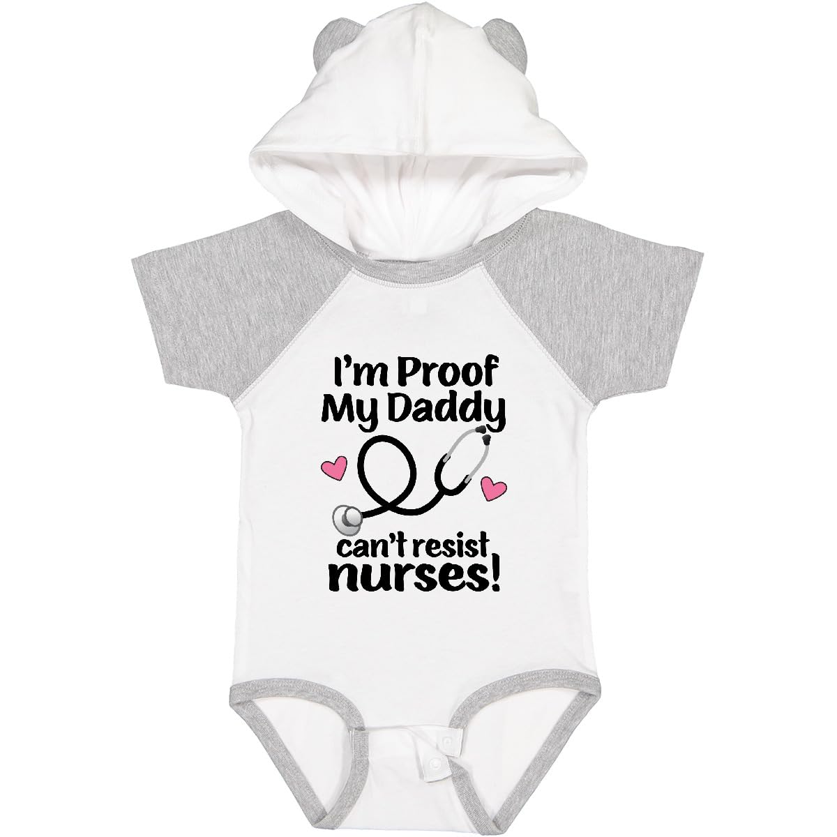 inktastic Nurse Mommy Daddy Can't Resist Nurses Baby Bodysuit