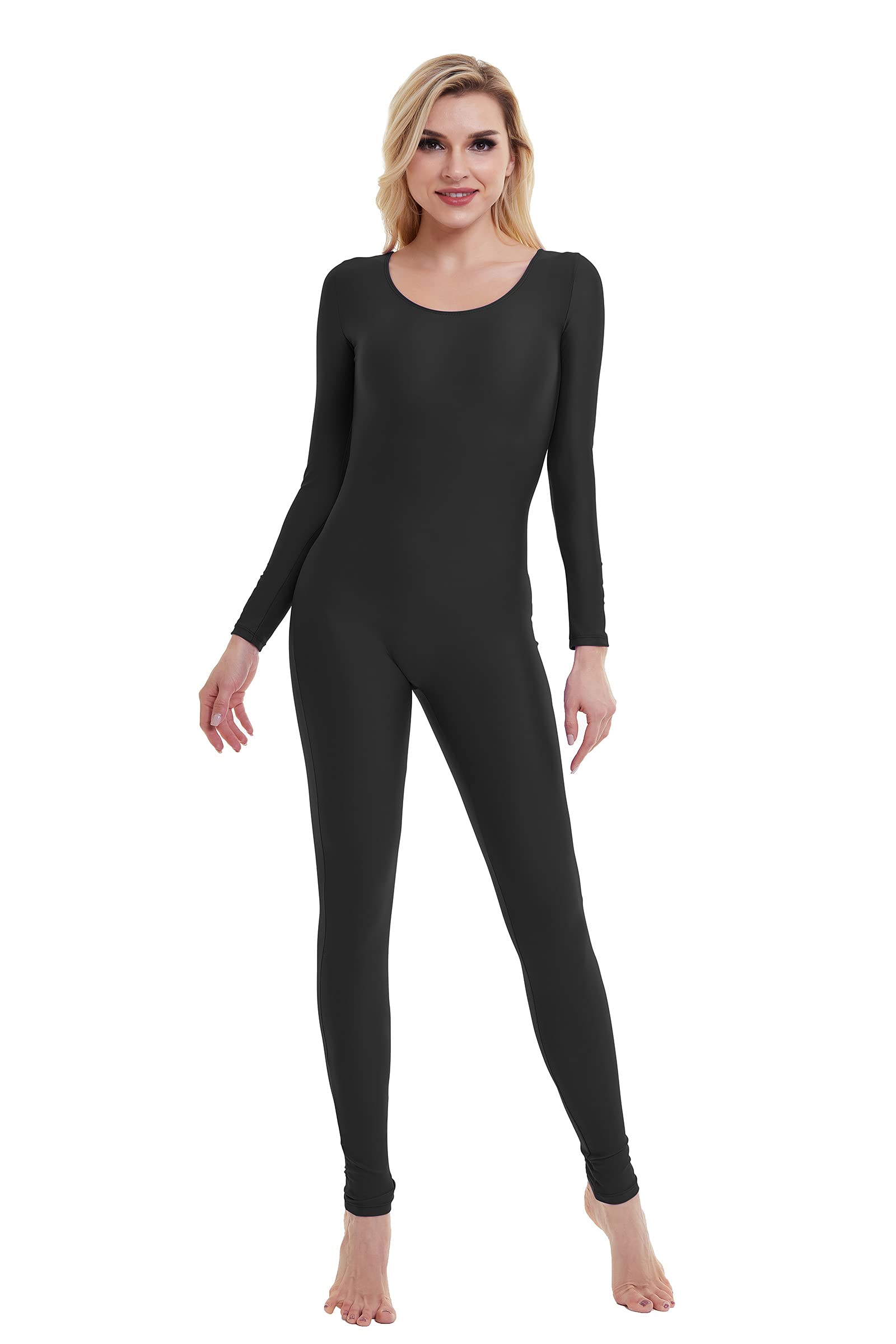 speeriseWomen Long Sleeve Bodycon High Waist Jumpsuit Rompers Bodysuit One Piece OutfitOEKO-TEX STANDARD 100