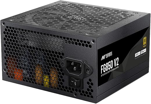 Ant Esports FG850 Gaming Power Supply I Force Series 80 Plus Gold Certified PSU I 120mm Silent Fan I 8 Pin (4+4) CPU Connector I 3 Years Warranty