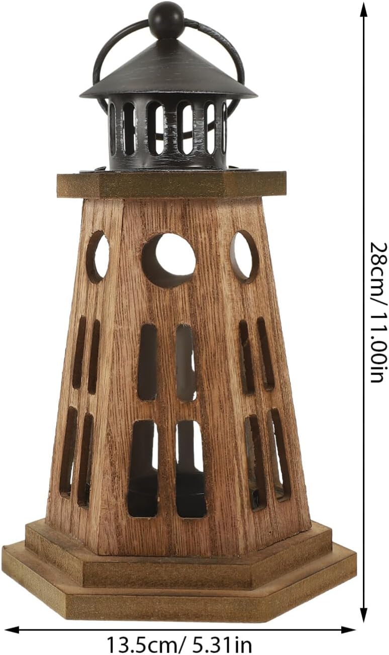 Wooden Candle Holder Light Holder Candle Lantern Decorative Table Lamp for Home Wedding Party Garden Decor