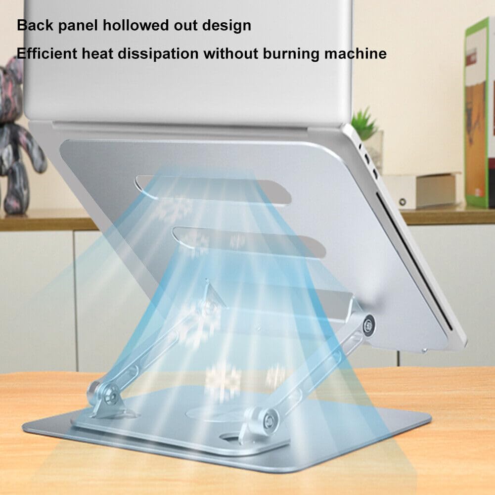 deedlux Elite360 Laptop Stand, Your Ultimate Work Companion: This Premium Accessory Offers a 360-degree Rotating and Folding Stand.