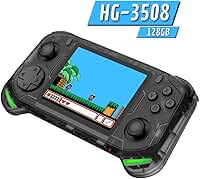 Console Portátil de Jogos Retrô, CPU Cortex-A35 1.5GHz, 1GB RAM, 128GB ROM, Tela IPS HD 3.5 Polegadas