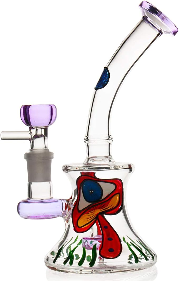 Mimi Bong Bong en verre pour fumer Bong Bol 14,5 mm Hauteur 16,5 cm 250 g Filtre Tornado en