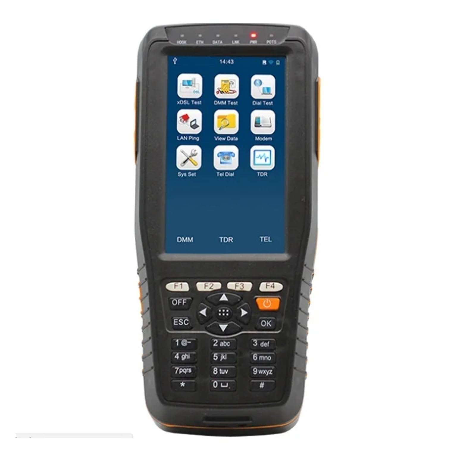 Cyfrowy tester ADSL2+ ADSL TM-600 Ręczny lokalizator uszkodzeń wizualnych z funkcją testu multimetru Wysoka czułość, niski błąd(TM-600OV VDSL)